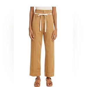 A.L.C. Augusta Wide Leg Pant with White Tie Size 00